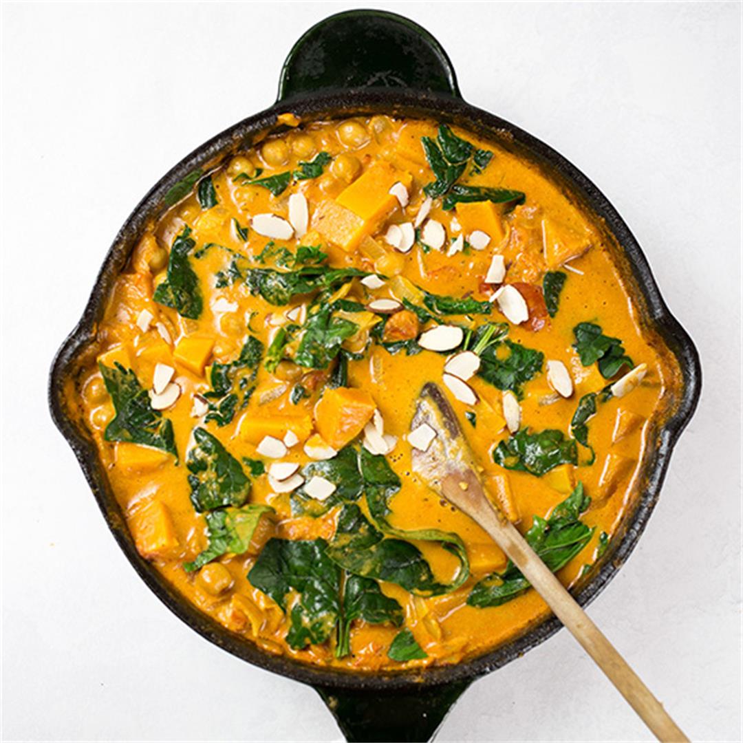 Creamy Butternut Squash and Chickpea Curry
