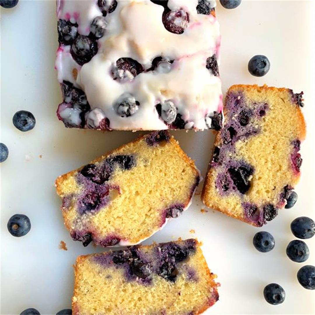 blueberry and lemon loaf cake