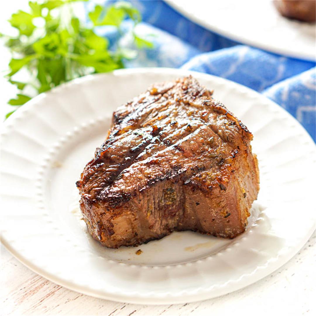 Easy Greek Marinated Keto Lamb Chops on the Grill