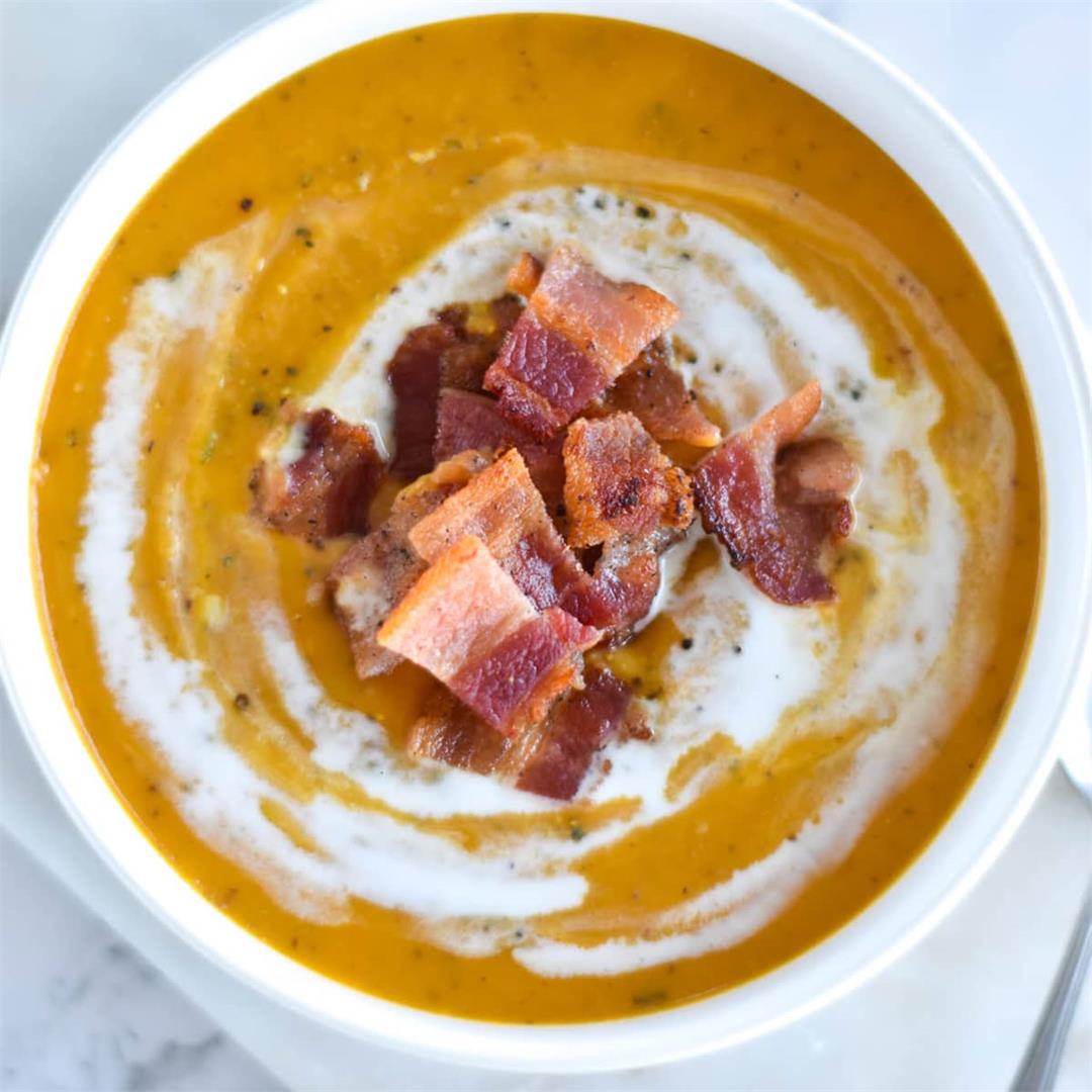 Paleo Sweet Potato and Bacon Soup — Foodborne Wellness