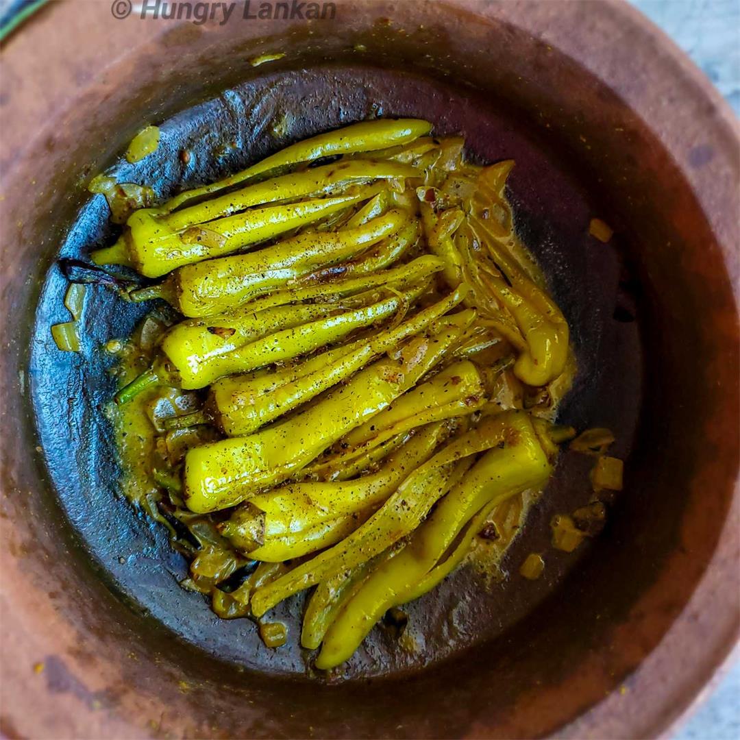 Sri Lankan Malu Miris (Capsicum) Curry