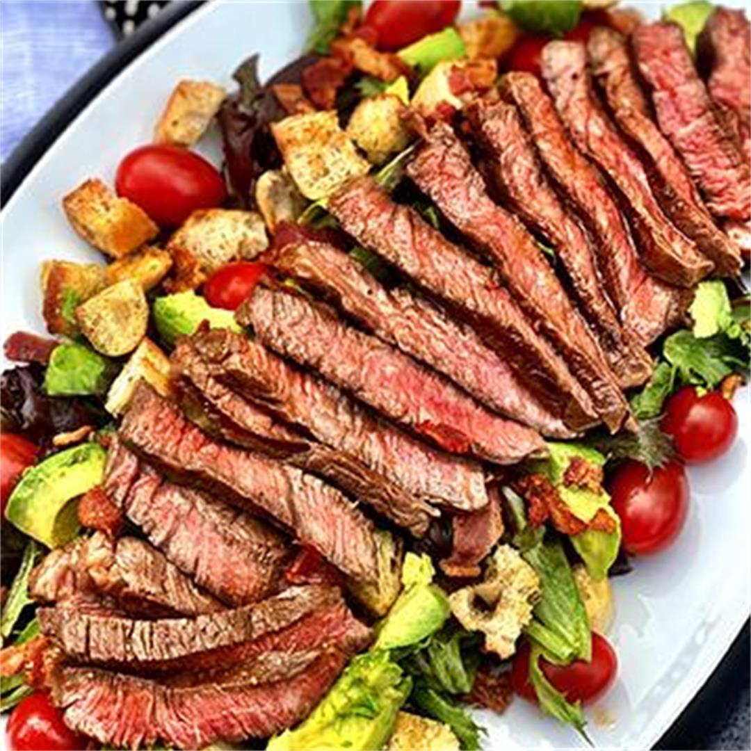 Grilled Fullblood Wagyu Zabuton Steak Salad with Vinaigrette