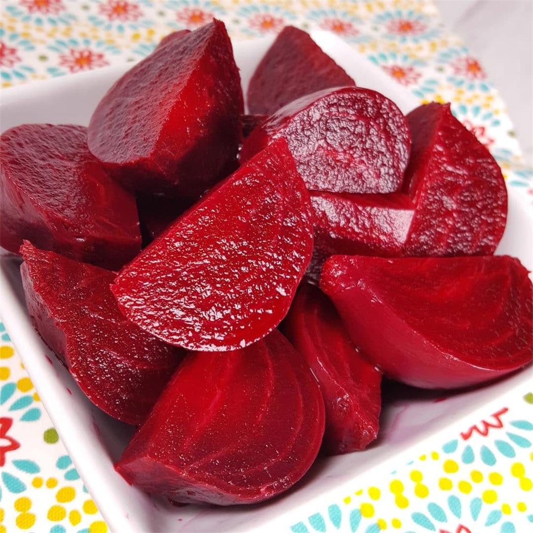 Pressure Cooker Fresh Whole Beets have never been easier.