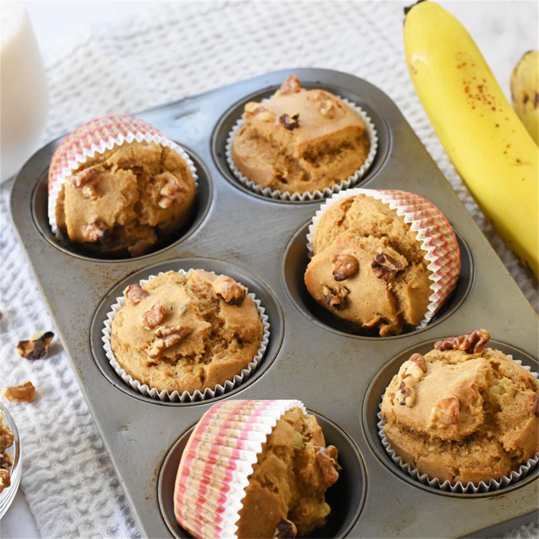 Vegan Banana Muffins Recipe