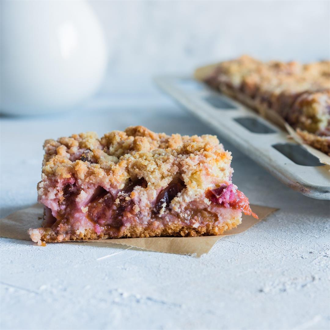 Crumble (Streusel) Cake with Plums