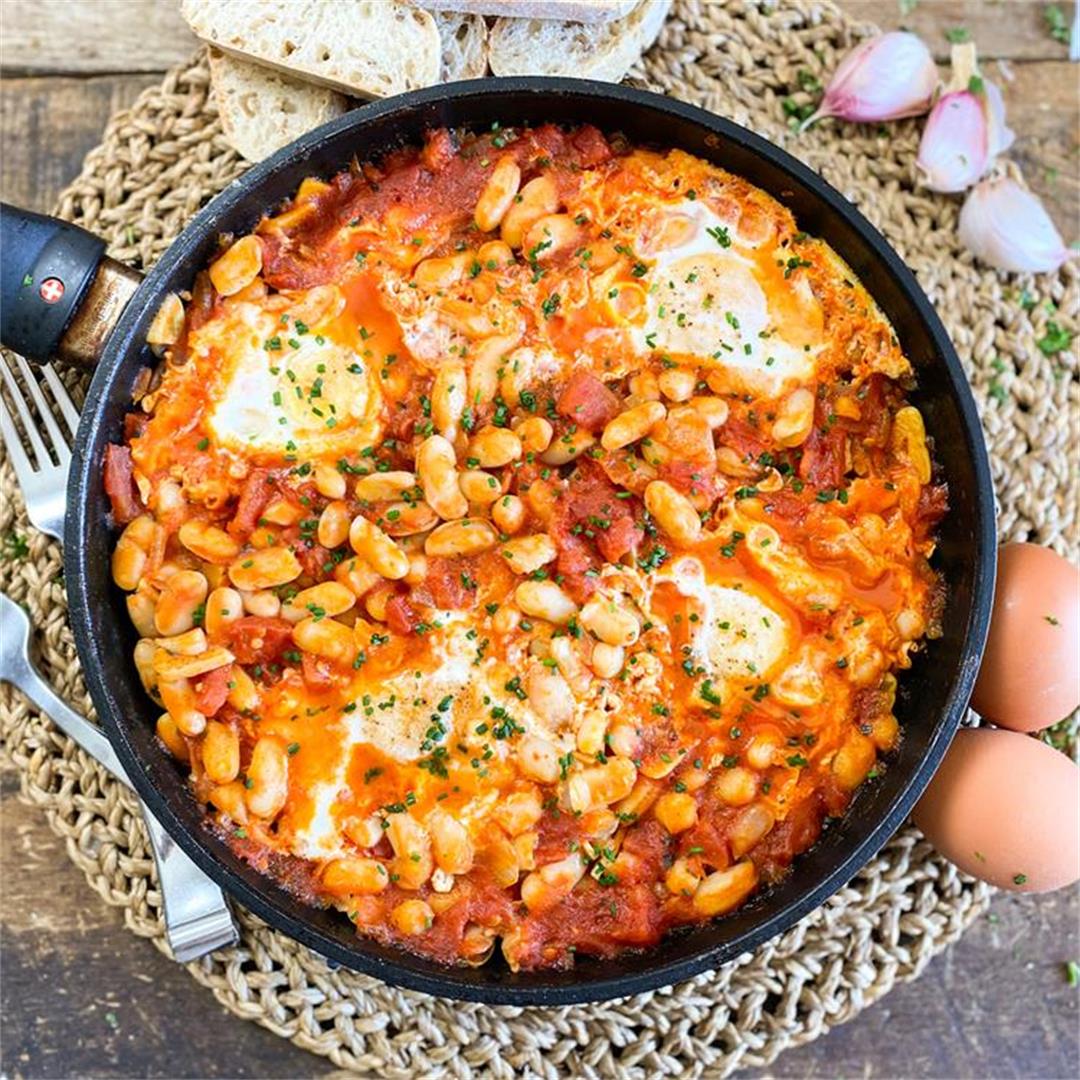 Spanish Beans & Eggs | The Ultimate One-Pan Skillet Recipe