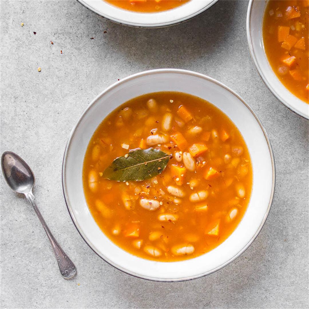 Cannellini bean soup (Vegan and Gluten-free)