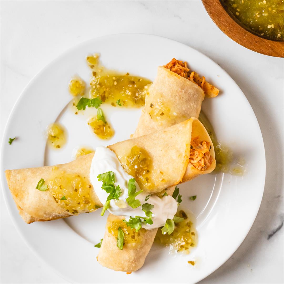 Tequila Lime Chicken Taquitos