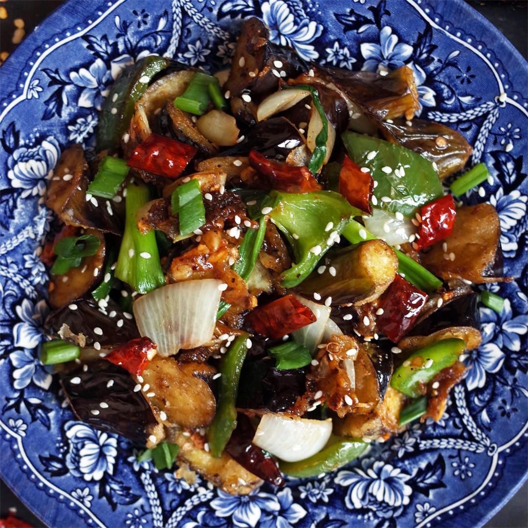 Vegan Chinese Eggplant Stir-Fry