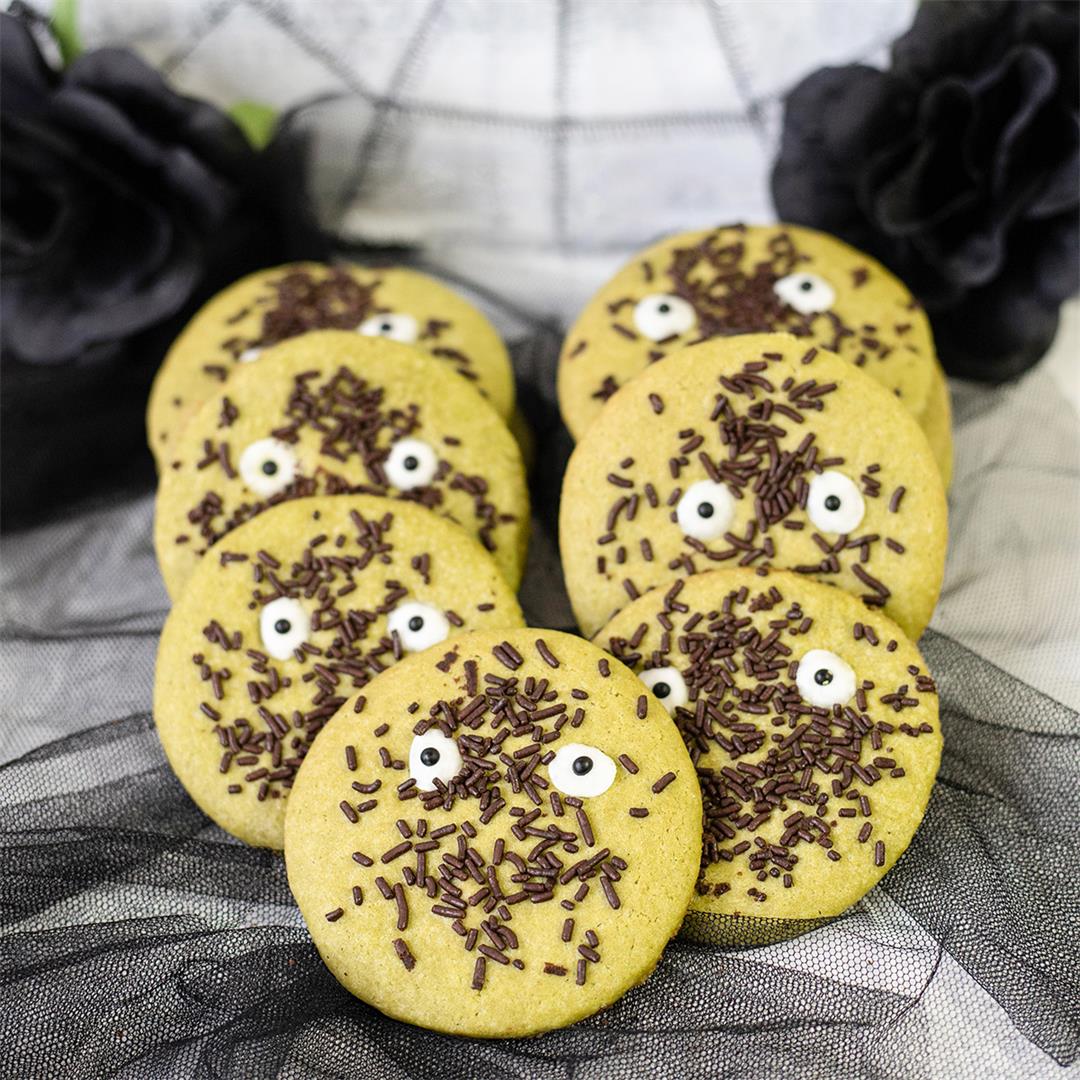 Matcha Spooky Halloween Cookies-Healthy Life Trainer