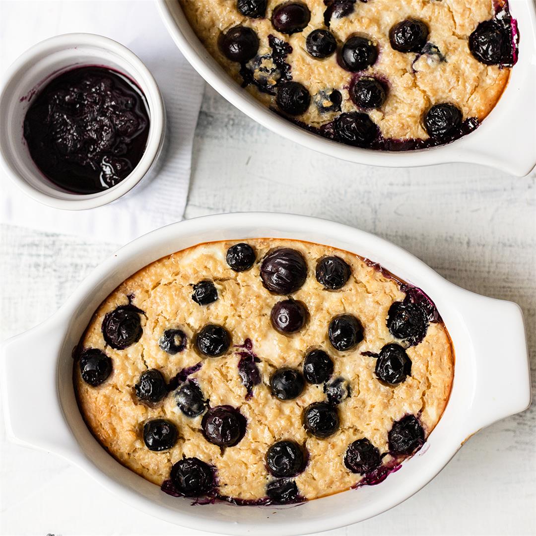 Healthy Lemon And Blueberry Baked Oatmeal-Healthy Life Trainer