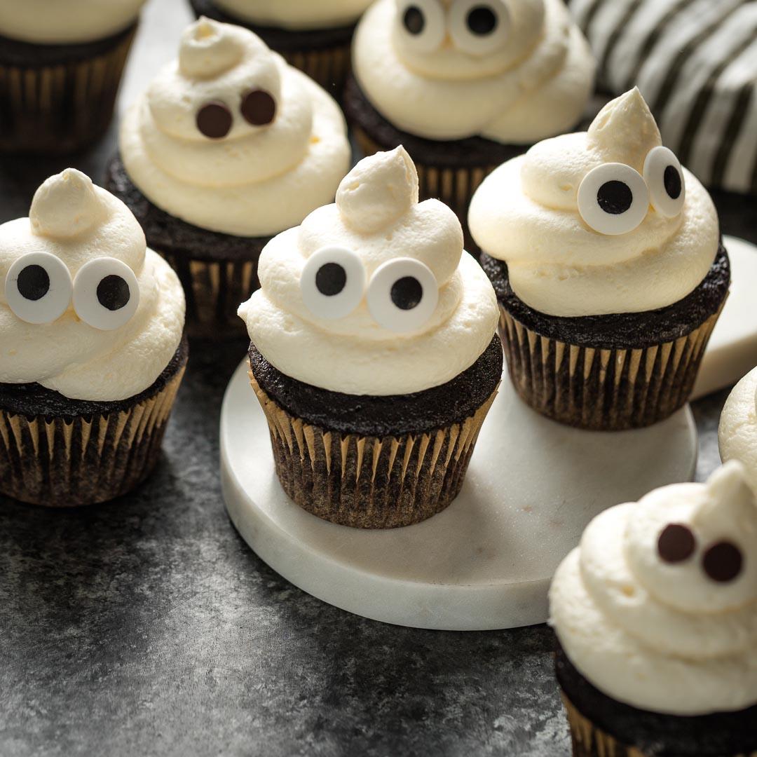 Spooky Ghost Cupcakes