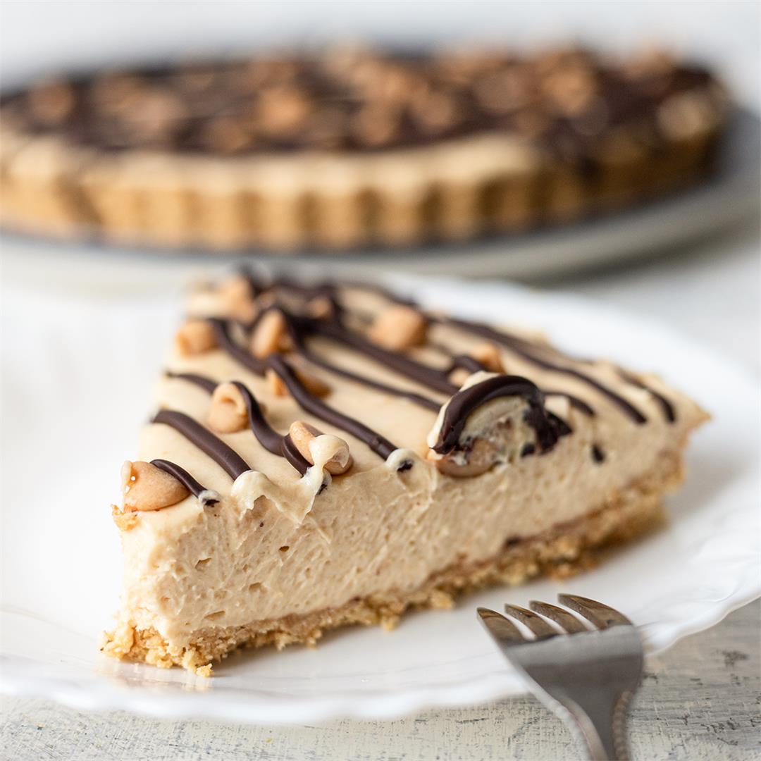 No-Bake Peanut Butter Pie-Healthy Life Trainer