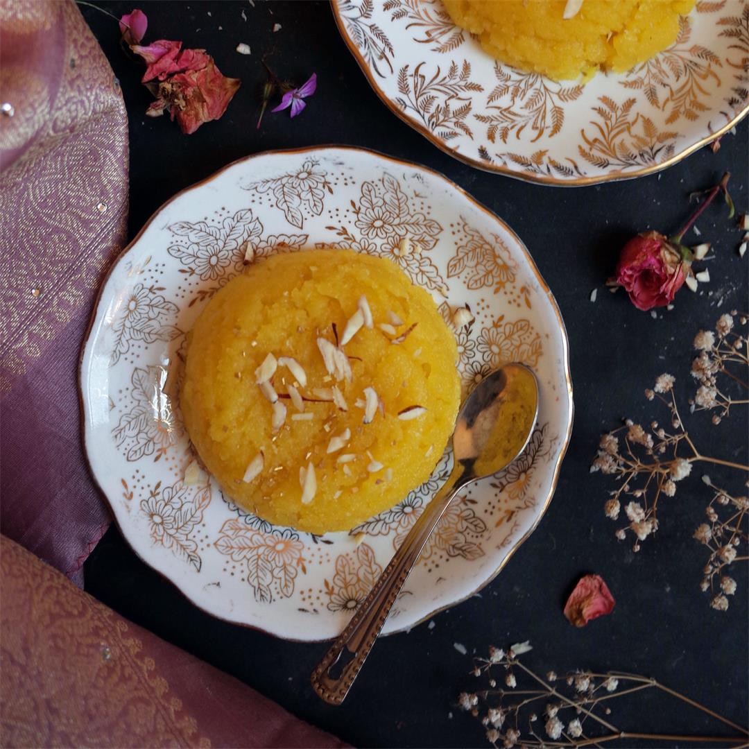 Moong Dal Halwa (Sweet Pudding made from Lentils)