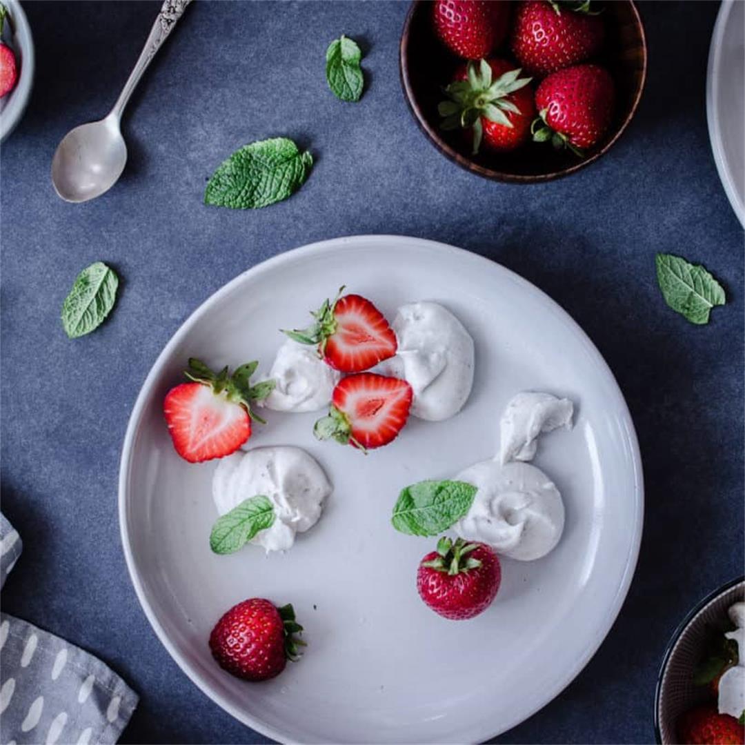 Easy Vegan Strawberries and Cream