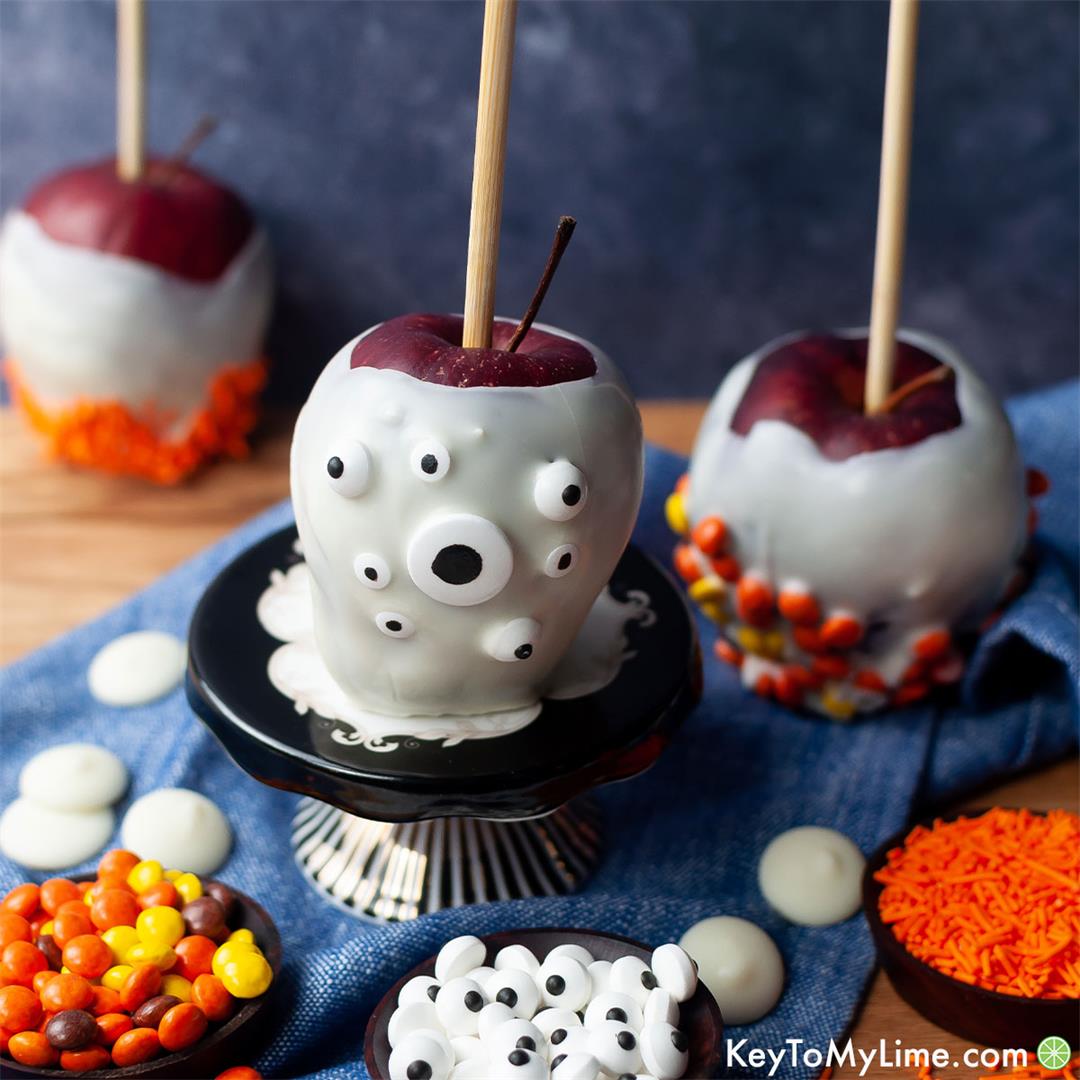 Halloween Apples - Easy Decorated Candy Apples - Key To My Lime