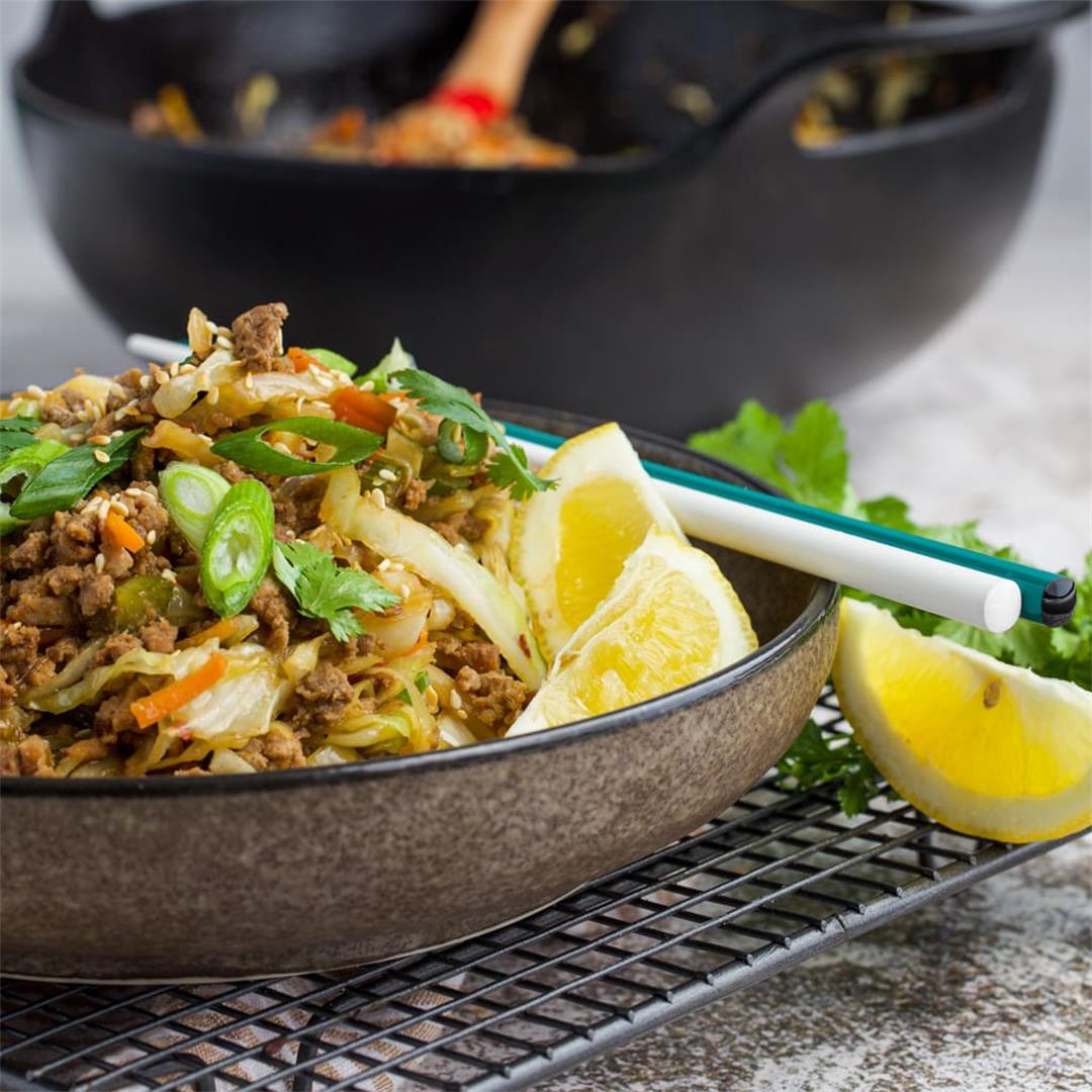 Low Carb Egg Roll in a Bowl