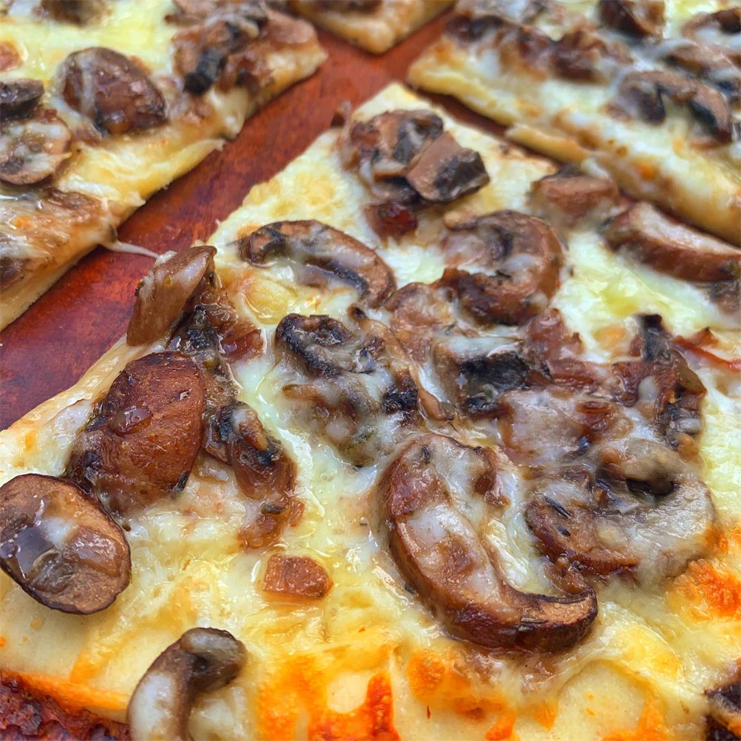 Truffle Mushroom Flatbread Pizza