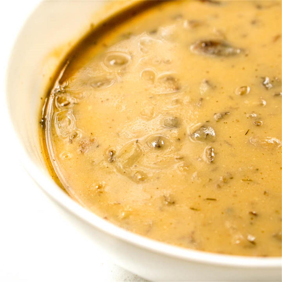 Keto Cream of Mushroom Soup Recipe
