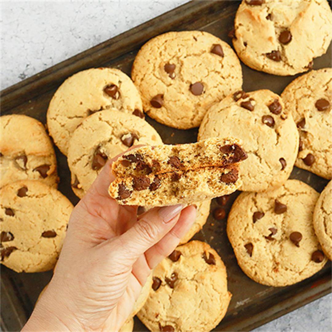Almond Flour Chocolate Chip Cookies (No Butter)