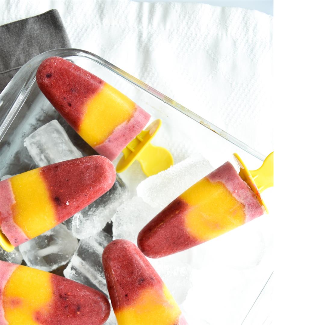 Mango & Berries Ice Popsicles