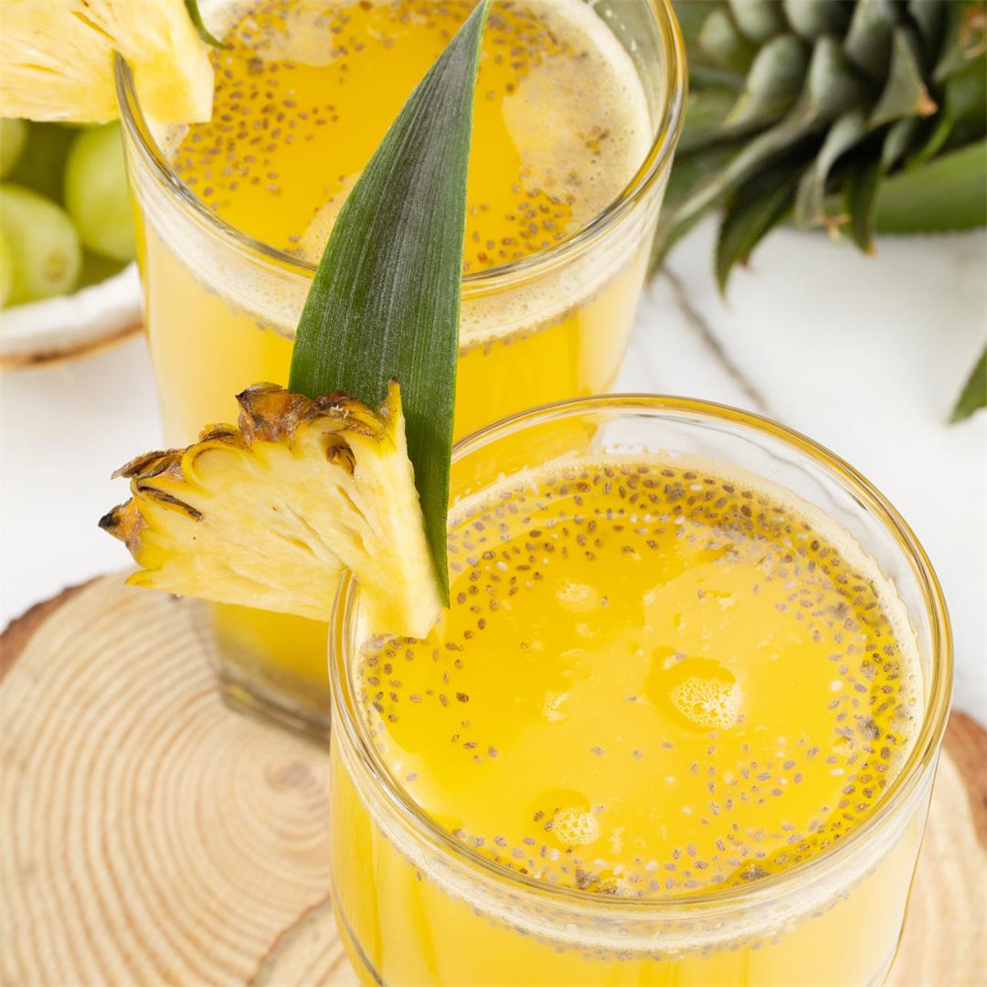 Healthy Added-Sugar-Free Pineapple Juice Recipe