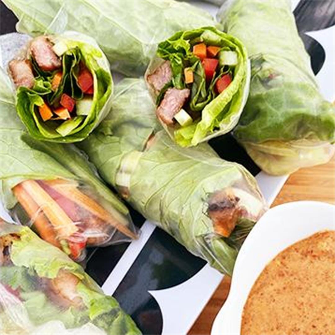 Vietnamese Salad Rolls with Grilled Miyazakigyu Wagyu Beef