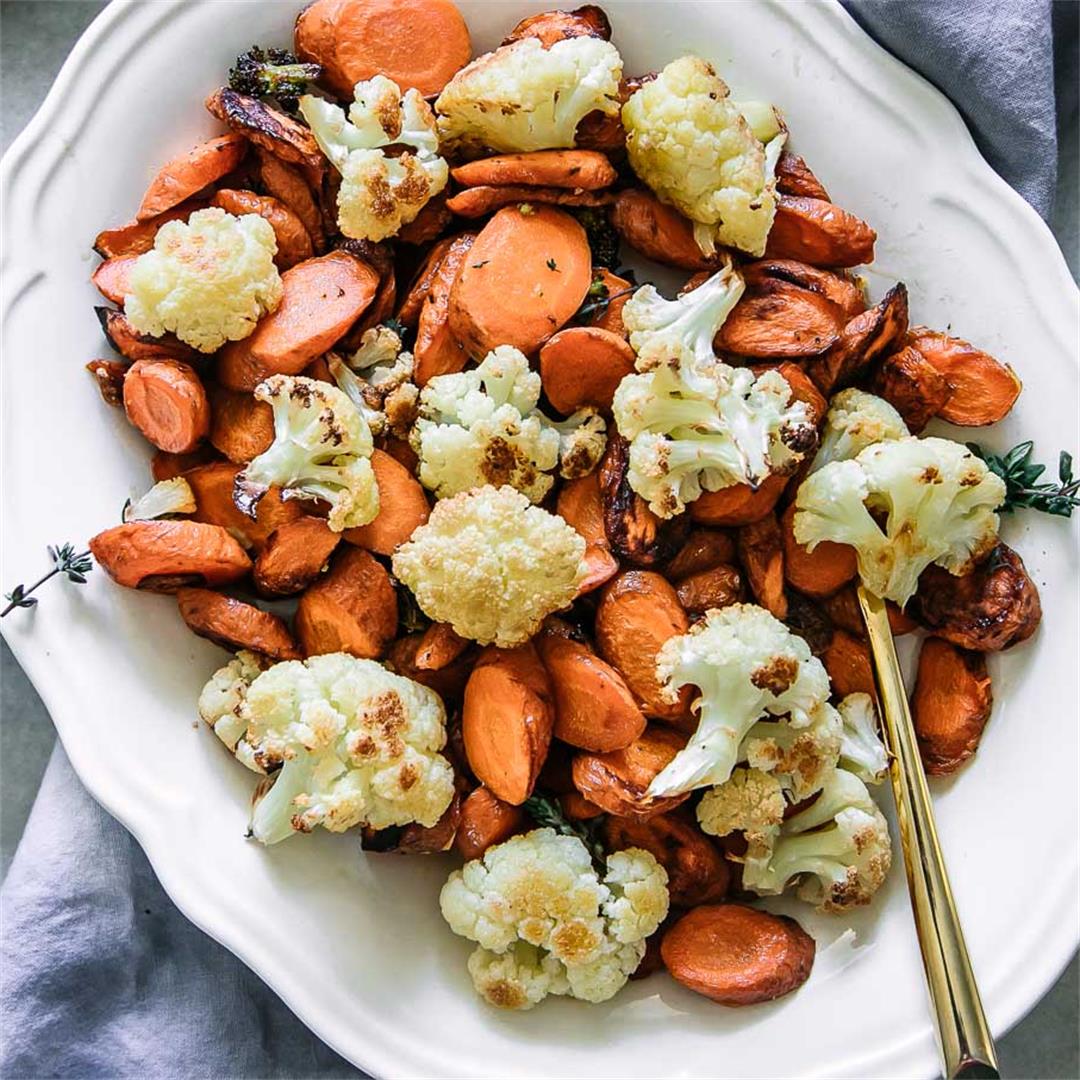 Roasted Cauliflower and Carrots