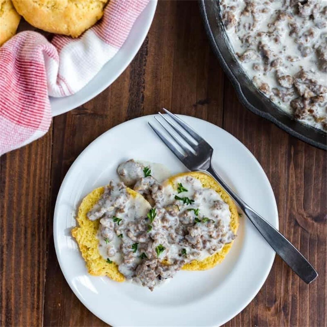 Keto Biscuits and Gravy