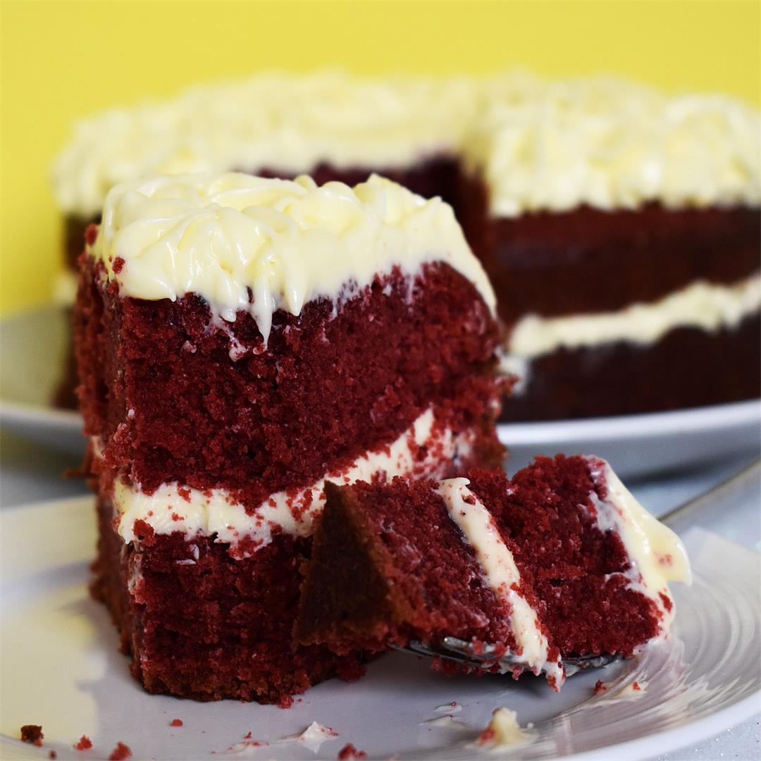 Red Velvet Cake with Cream Cheese Icing