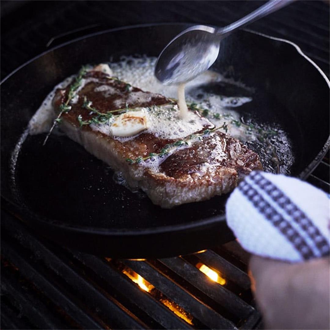 Australian wagyu steak seared on cast iron... freaking amazing!