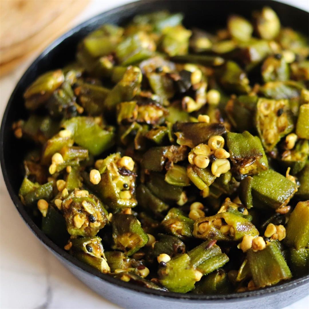 Quick and Easy Indian Okra Recipe with Air Fryer