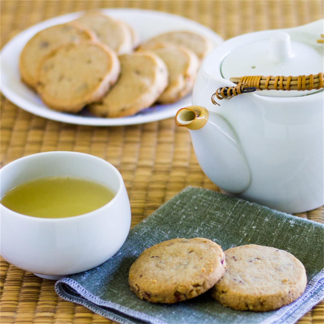 Vegan Pecan Shortbread Cookies are Gluten-free