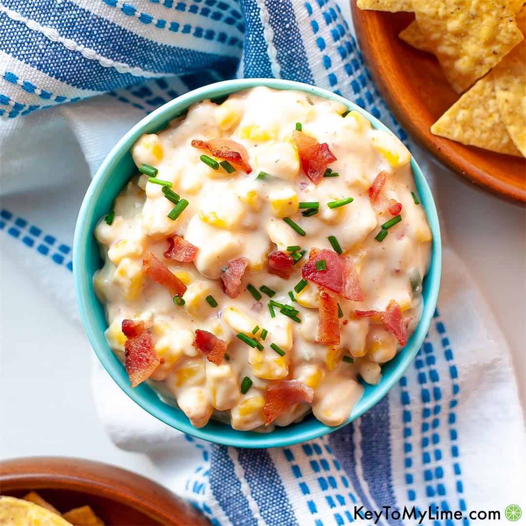 Slow Cooker Jalapeno Corn Dip Recipe - Key To My Lime