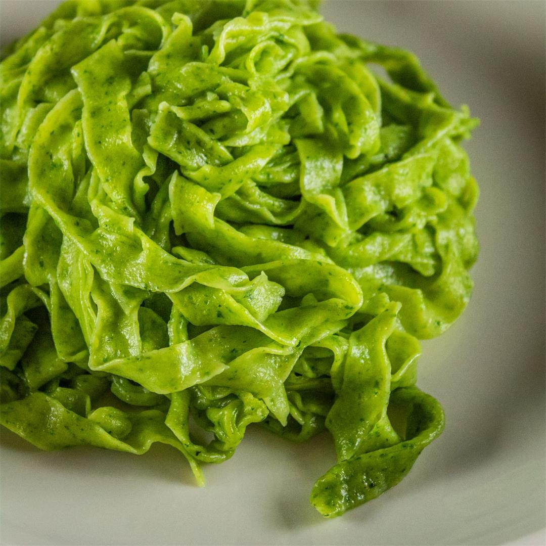 Homemade Spinach Fettuccine Recipe