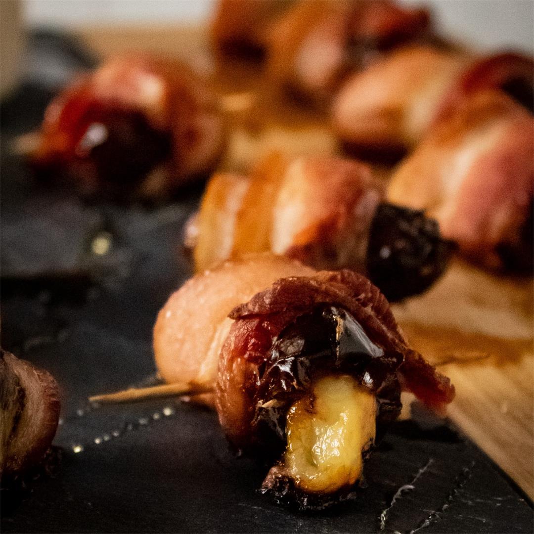 Manchego Stuffed Bacon Wrapped Dates