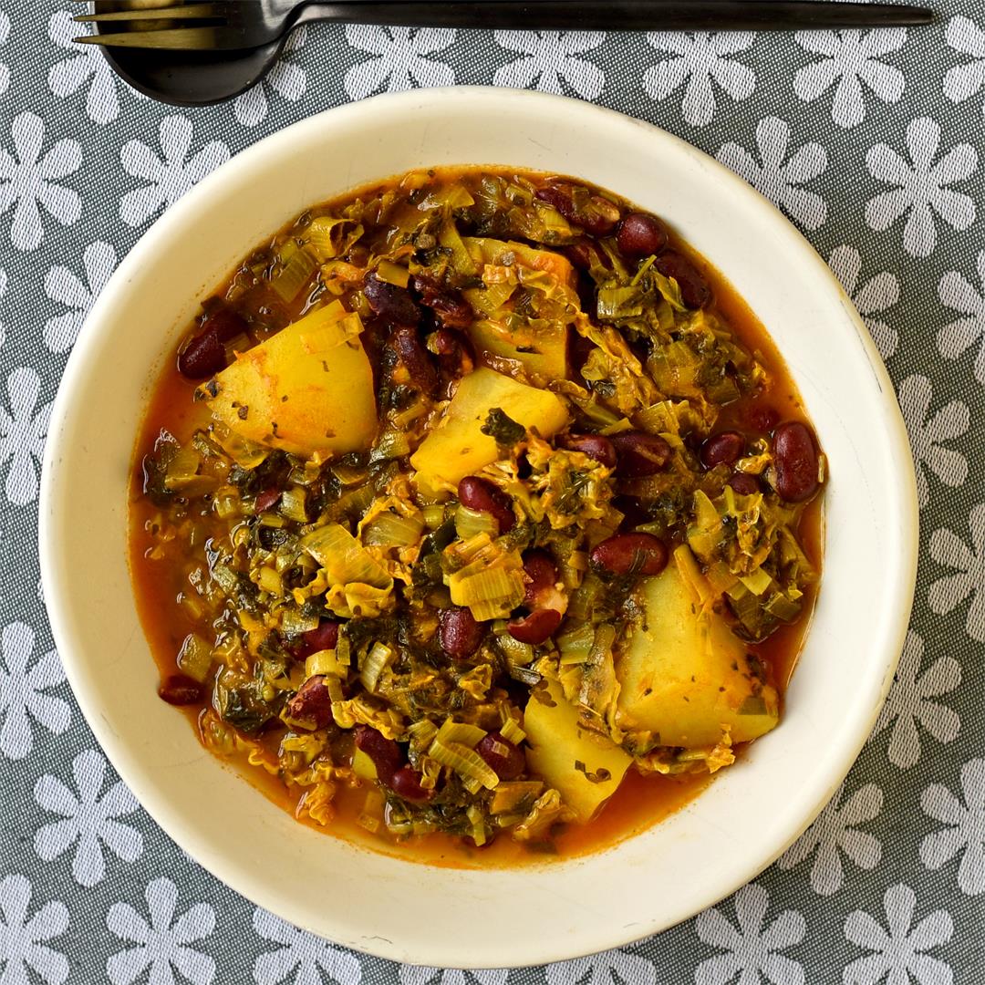 Persian-style bean and herb stew
