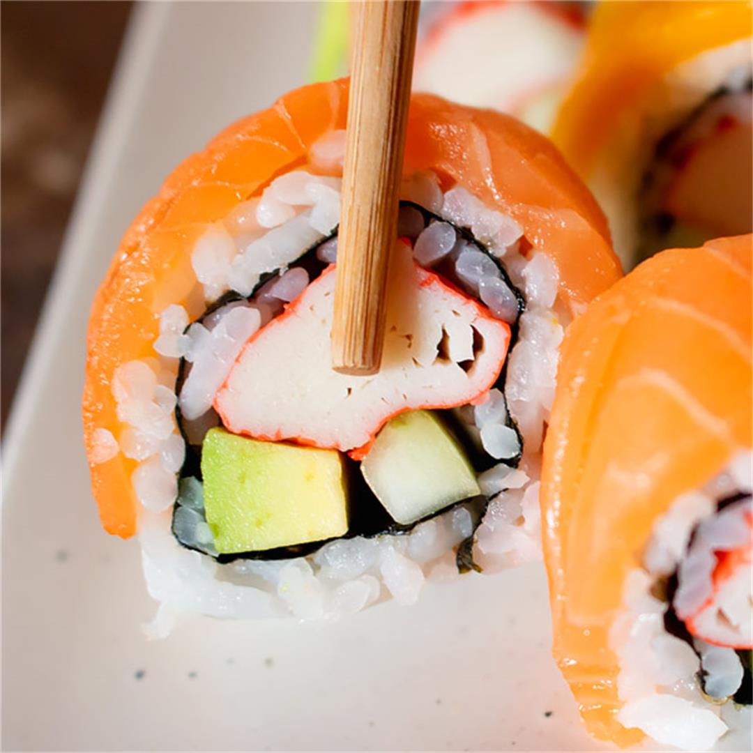 Rainbow Roll Sushi Recipe