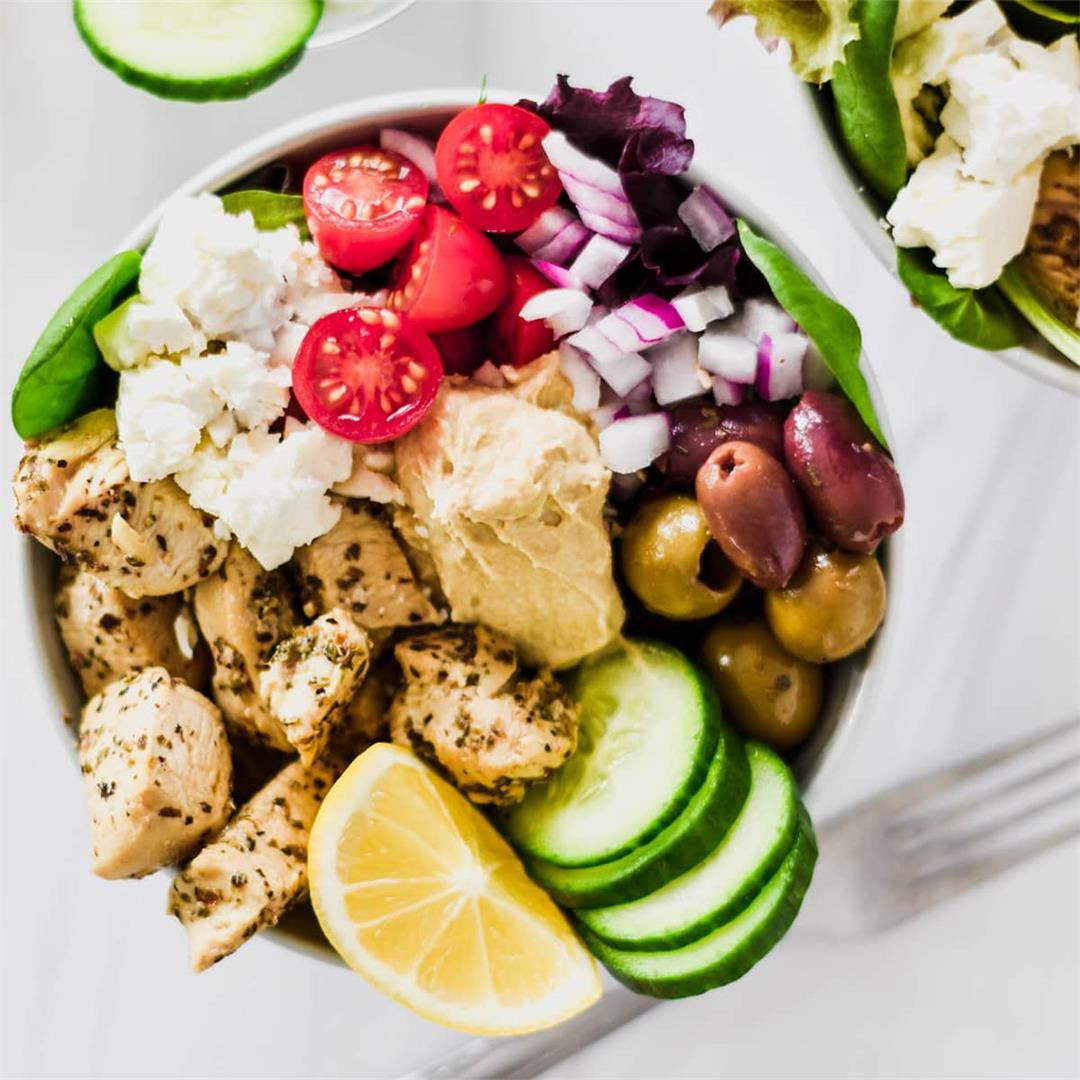 Low Carb Greek Chicken Bowls — Foodborne Wellness