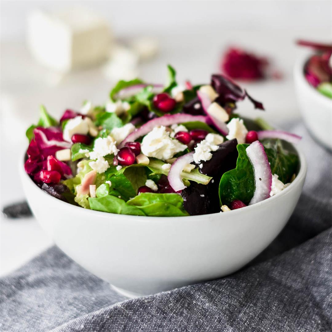 Pomegranate and Feta Winter Salad — Foodborne Wellness