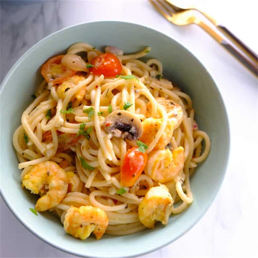 Tuscan Shrimp Pasta Recipe