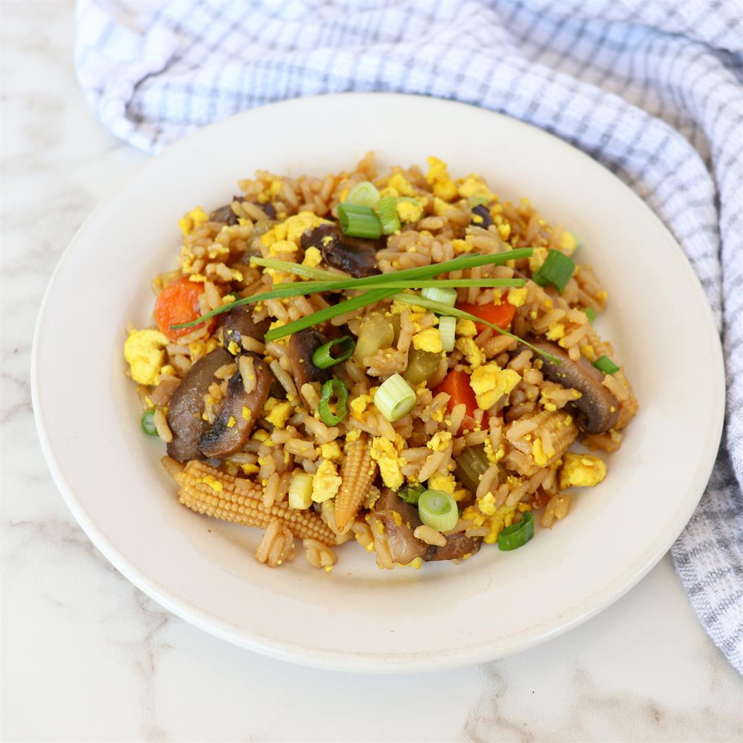 Oven Baked Fried Rice
