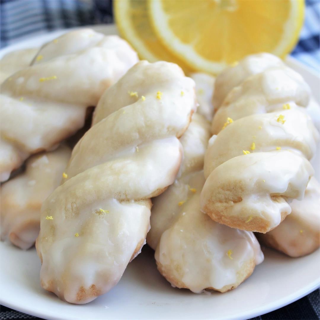 Glazed Lemon Braid Cookies