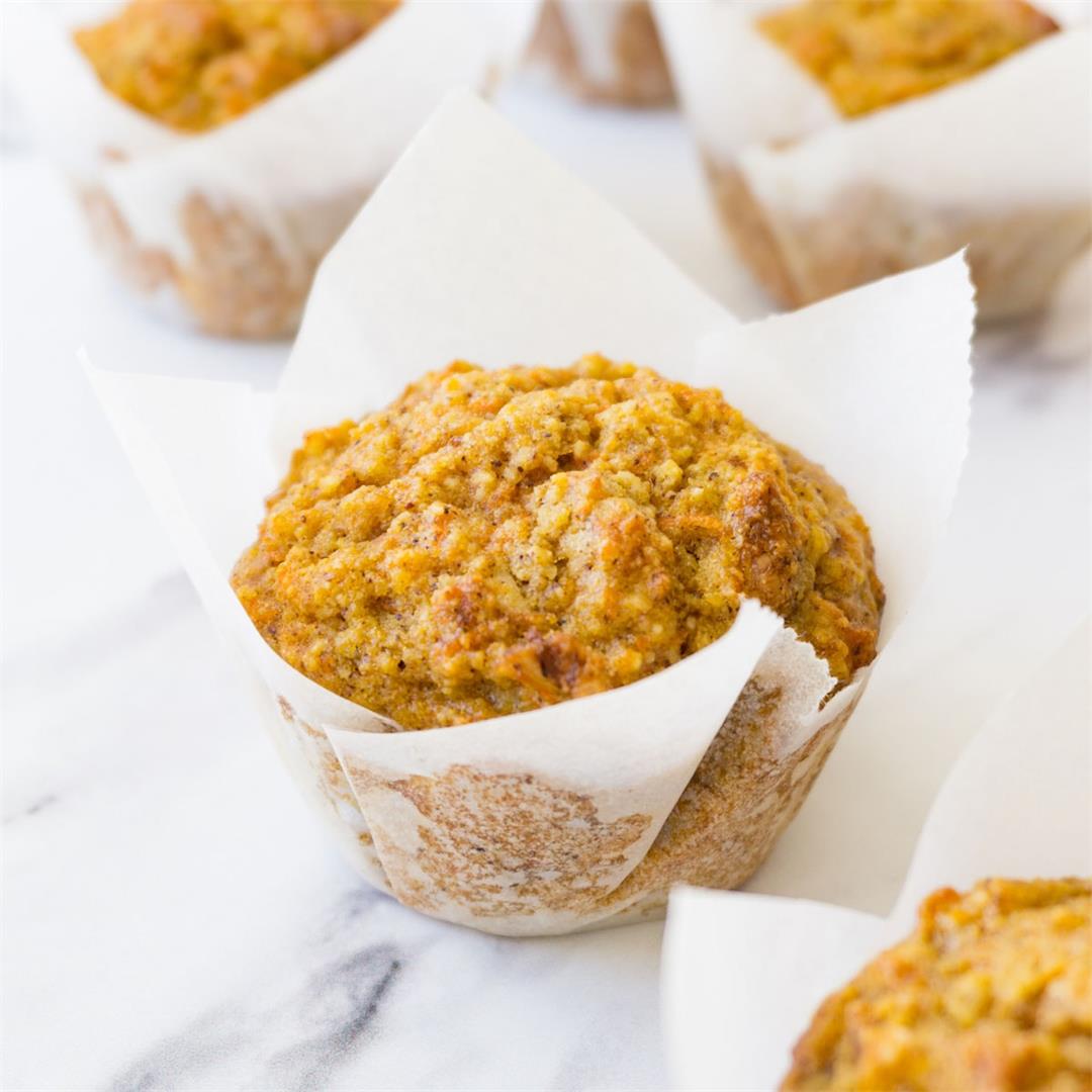 Healthy carrot cake muffins recipe