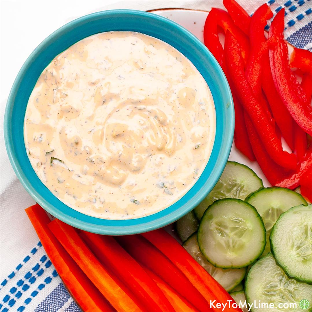 2-Minute Spicy Ranch Dressing Recipe