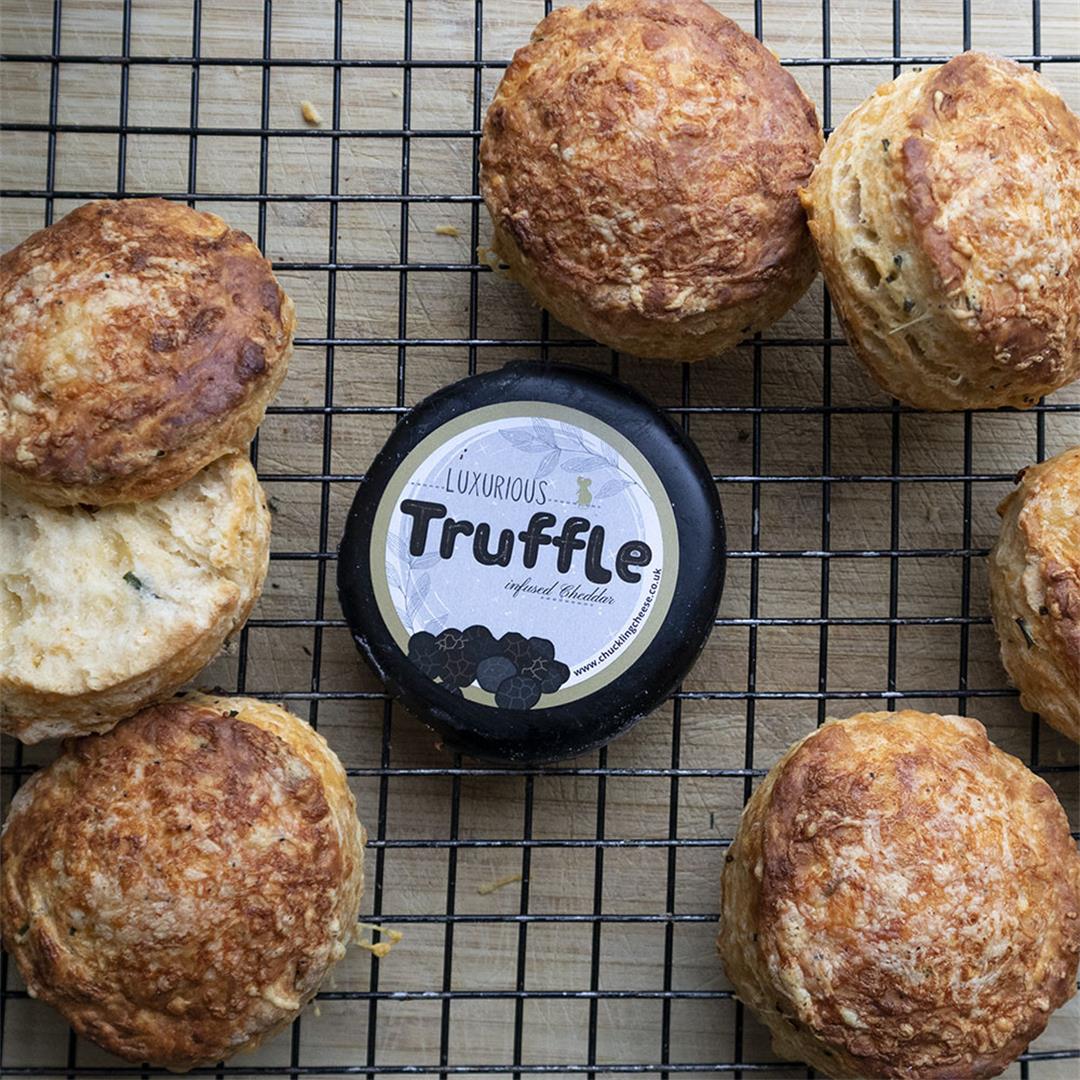 Truffle Cheddar Cheese and Chive Scones