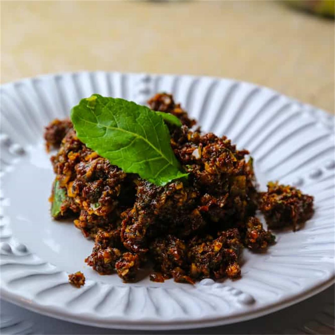 Sundried Tomato Tapenade with Almonds and Mint