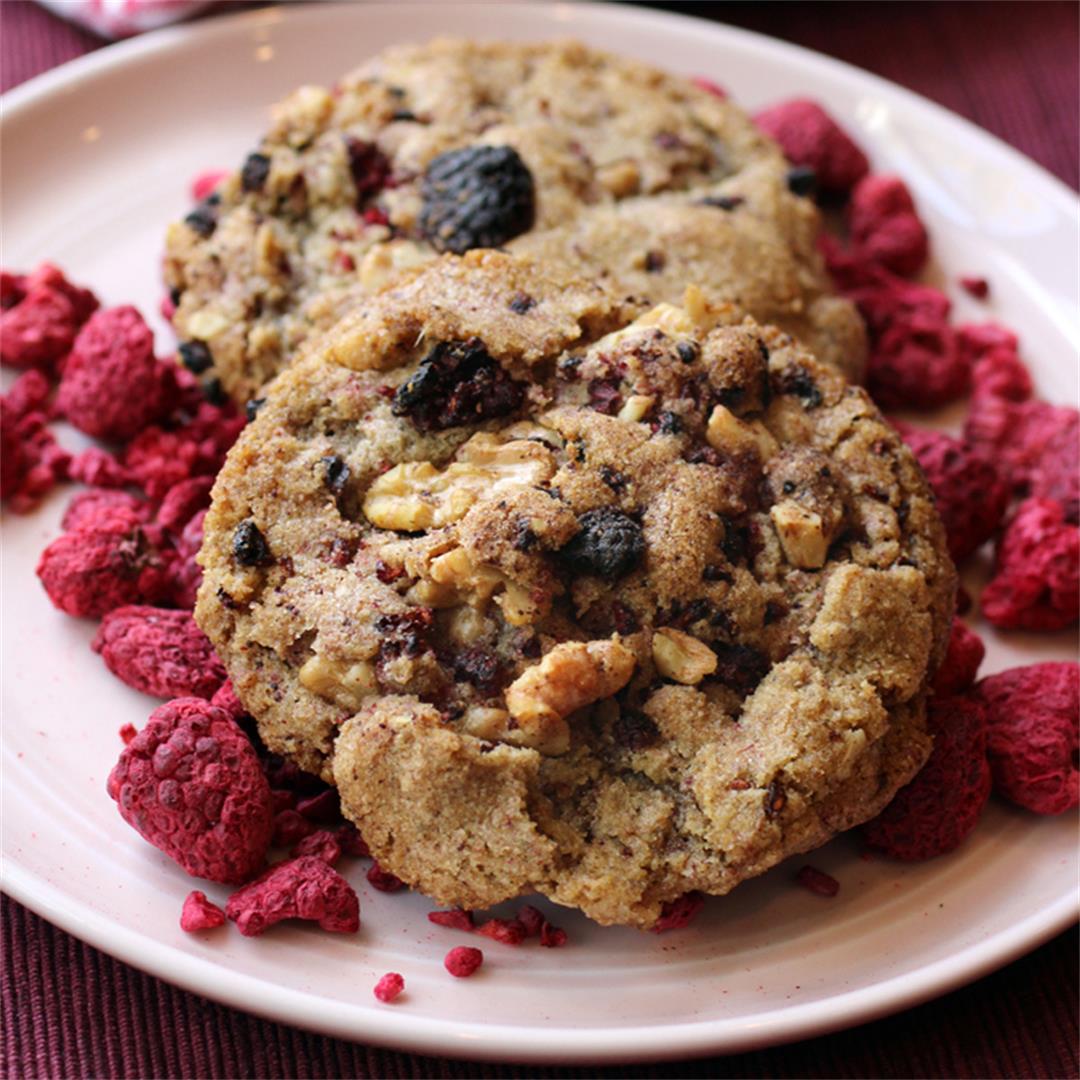 Big Raspberry-Rye Cookies