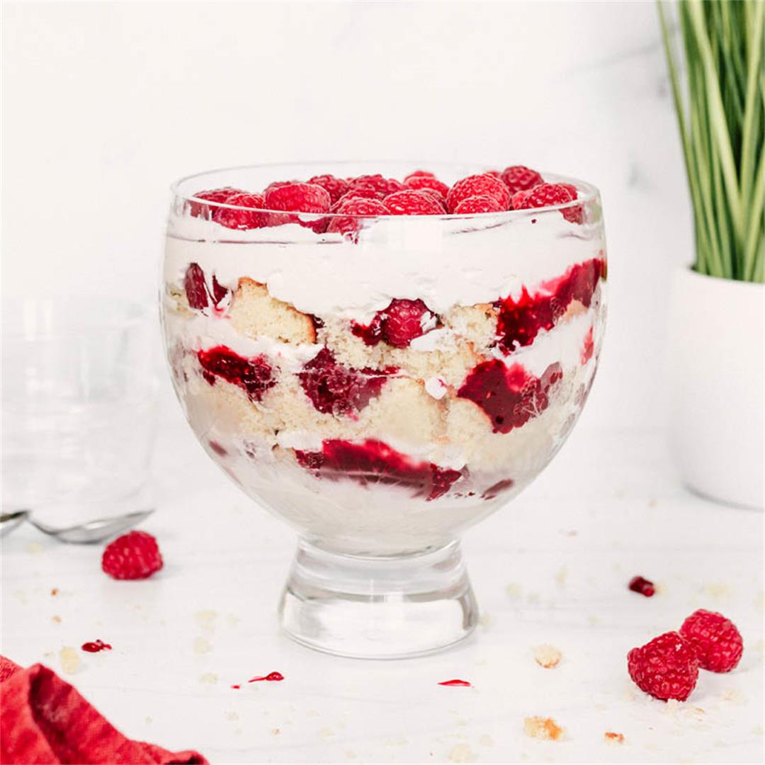 Sweet and Silky Raspberry Trifle