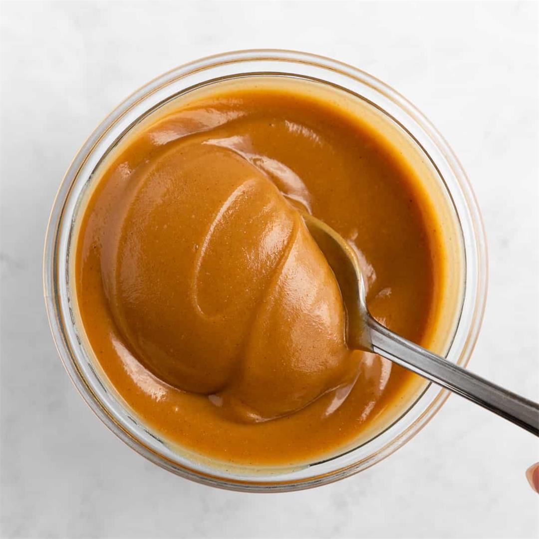 Vegan Peanut Butter Caramel (3 Ingredients!)